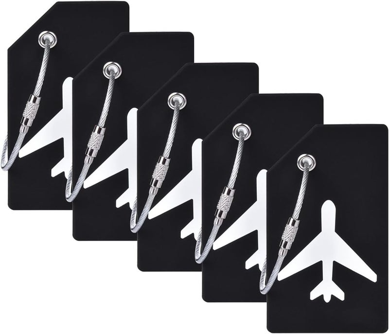 Ovener 5Pack Silicone Luggage Tag with Name ID Card Perfect to Quickly Spot Luggage Suitcase by - Image 1